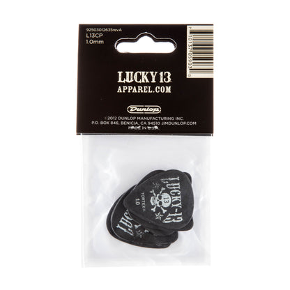 Jim Dunlop DUNLOP LUCKY 13 ASSORTMENT 2 - 1.0mm GUITAR PICK PLAYER'S PACK 06-PACK - L13CP100
