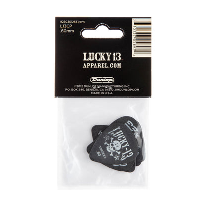 Jim Dunlop DUNLOP LUCKY 13 ASSORTMENT 2 - .60mm GUITAR PICK PLAYER'S PACK 06-PACK - L13CP060