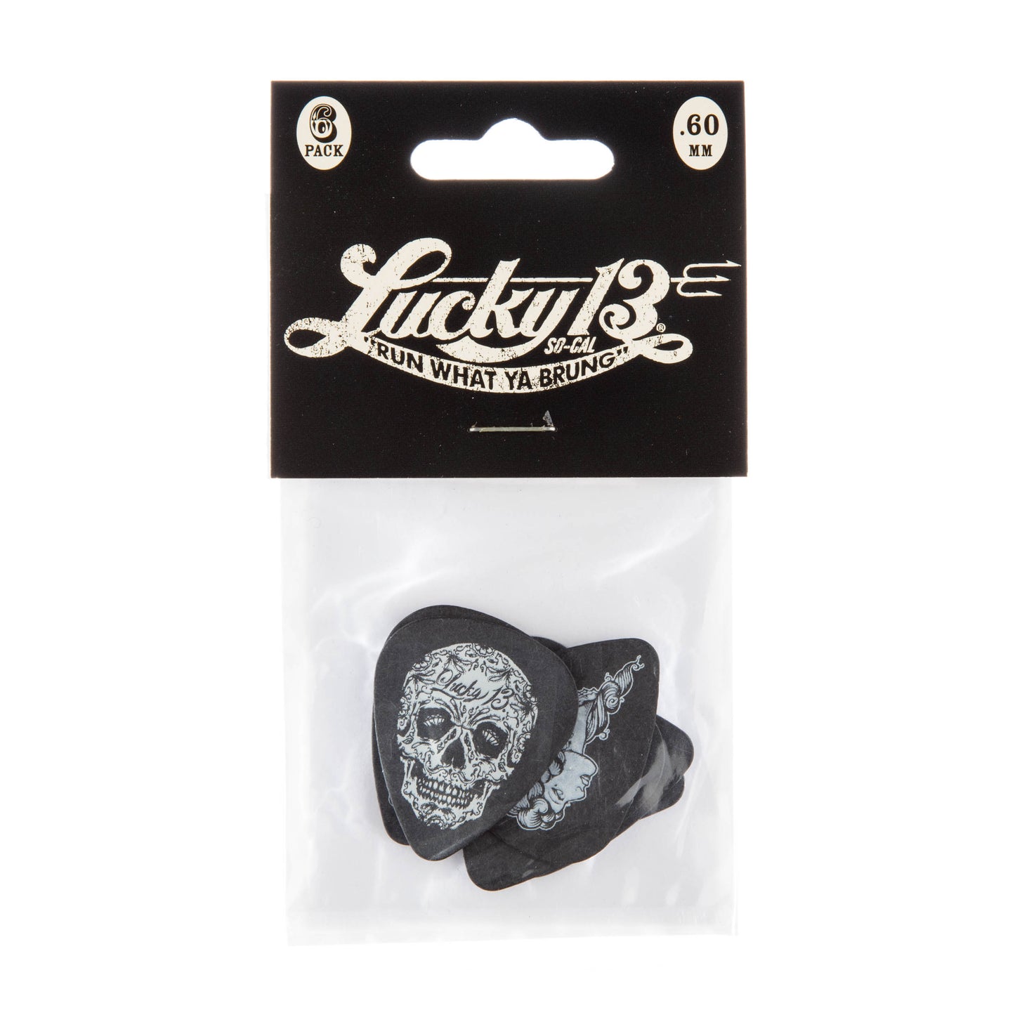 Jim Dunlop DUNLOP LUCKY 13 ASSORTMENT 2 - .60mm GUITAR PICK PLAYER'S PACK 06-PACK - L13CP060
