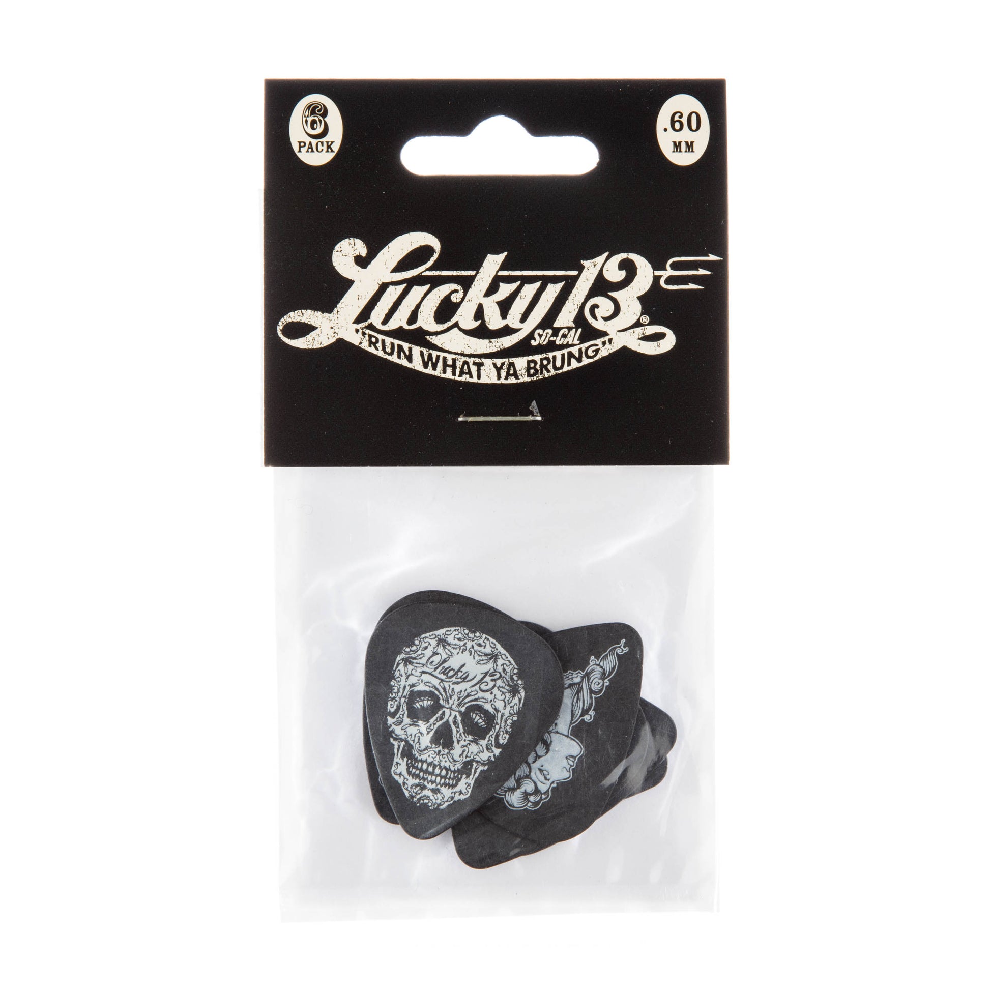 Jim Dunlop DUNLOP LUCKY 13 ASSORTMENT 2 - .60mm GUITAR PICK PLAYER'S PACK 06-PACK - L13CP060