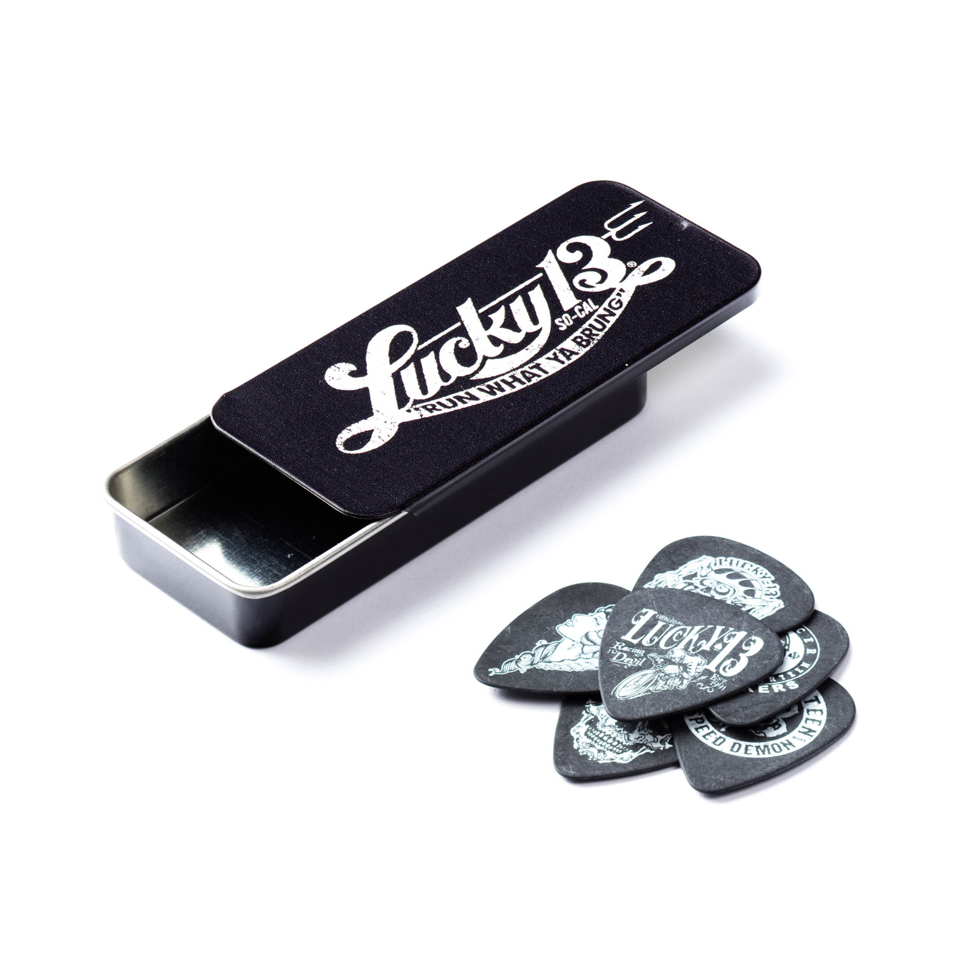 Jim Dunlop DUNLOP LUCKY 13 PICK TIN GUITAR PICK REFILL BOX - L13CT073