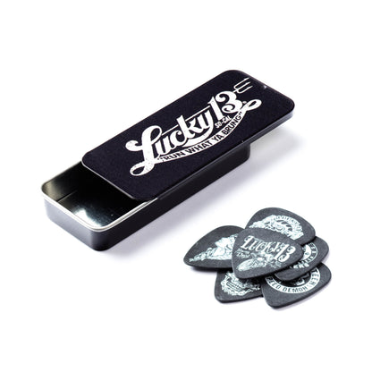 Jim Dunlop DUNLOP LUCKY 13 PICK TIN GUITAR PICK REFILL BOX - L13CT073