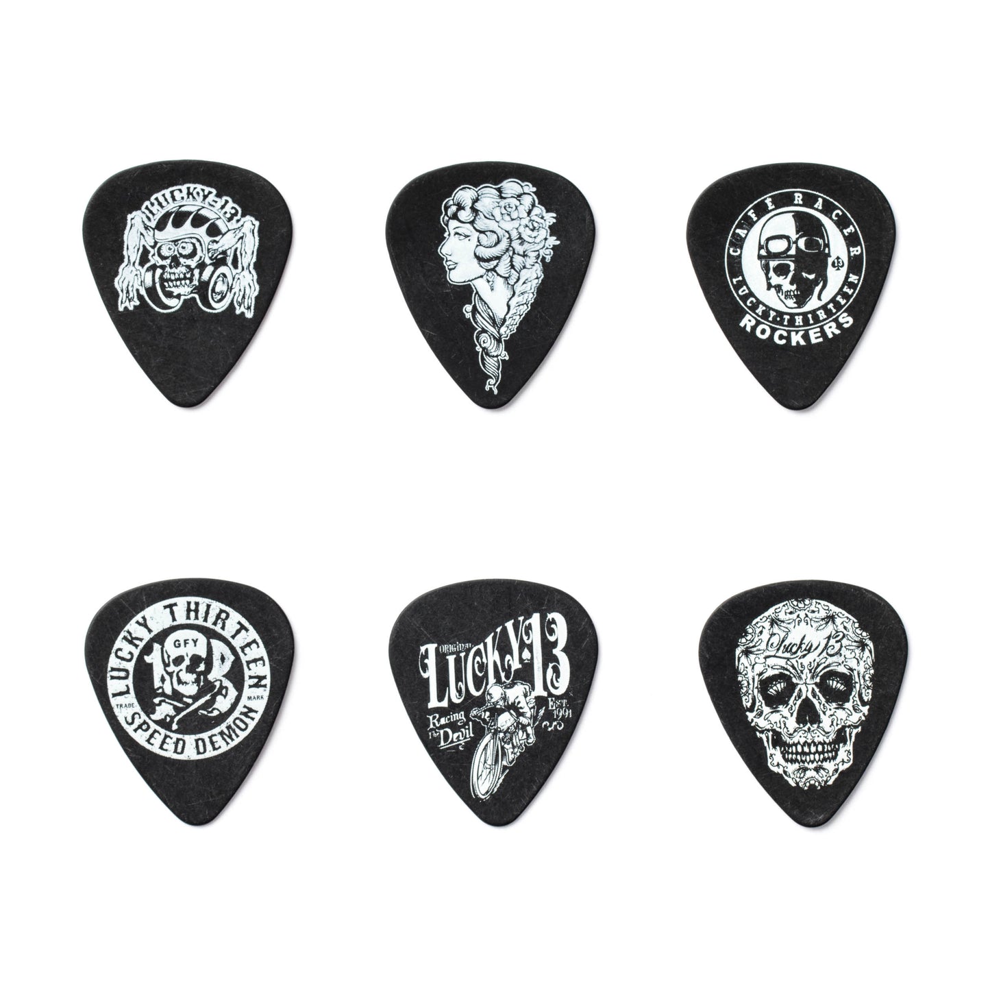 Jim Dunlop DUNLOP LUCKY 13 PICK TIN GUITAR PICK REFILL BOX - L13CT073