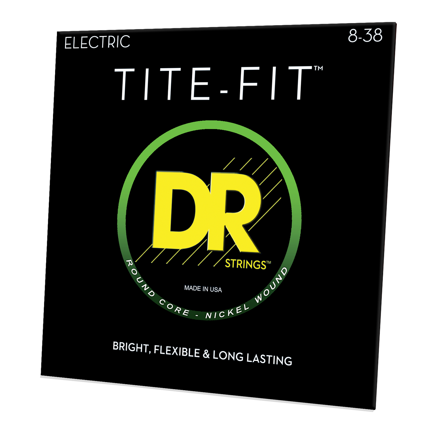DR Strings DR TITE-FIT Nickel Plated Steel Electric Guitar String Set - 08-38 Light-Light LLT-8