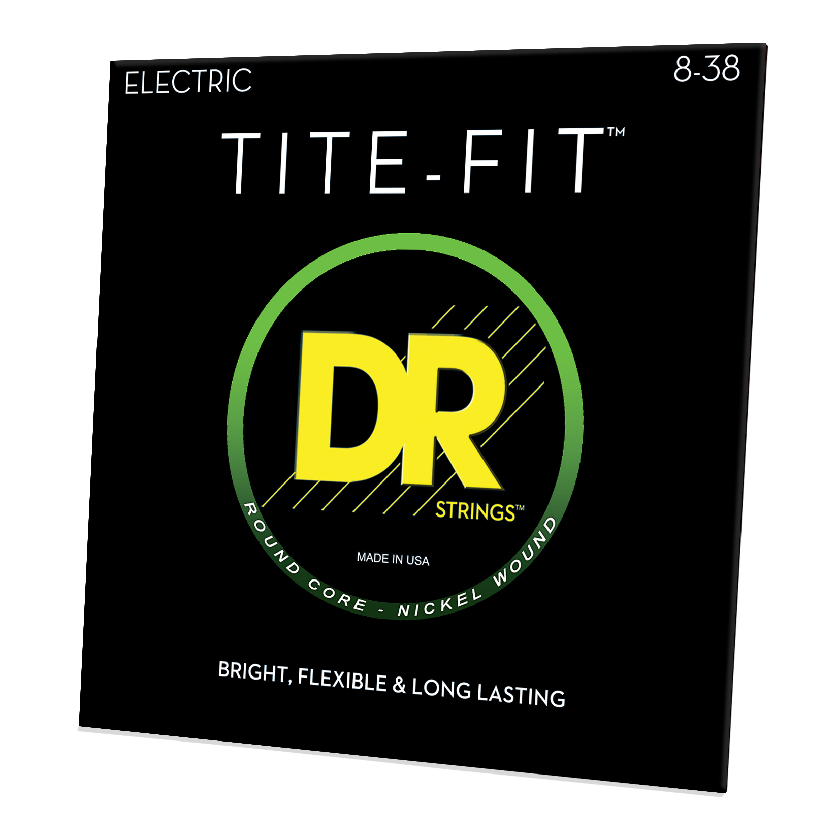 DR Strings DR TITE-FIT Nickel Plated Steel Electric Guitar String Set - 08-38 Light-Light LLT-8