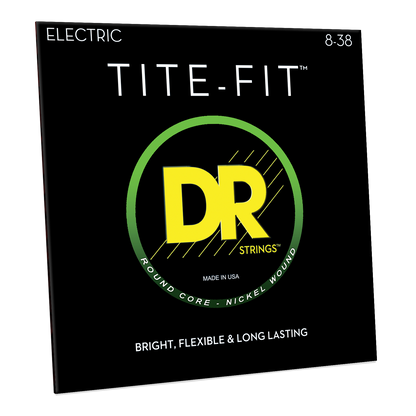 DR Strings DR TITE-FIT Nickel Plated Steel Electric Guitar String Set - 08-38 Light-Light LLT-8