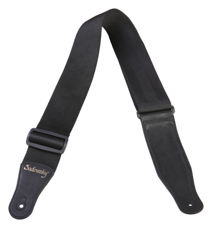 Warwick Sadowsky Nylon Bass Strap - Black w/ Gold Embossing - LS B S NYL BK G