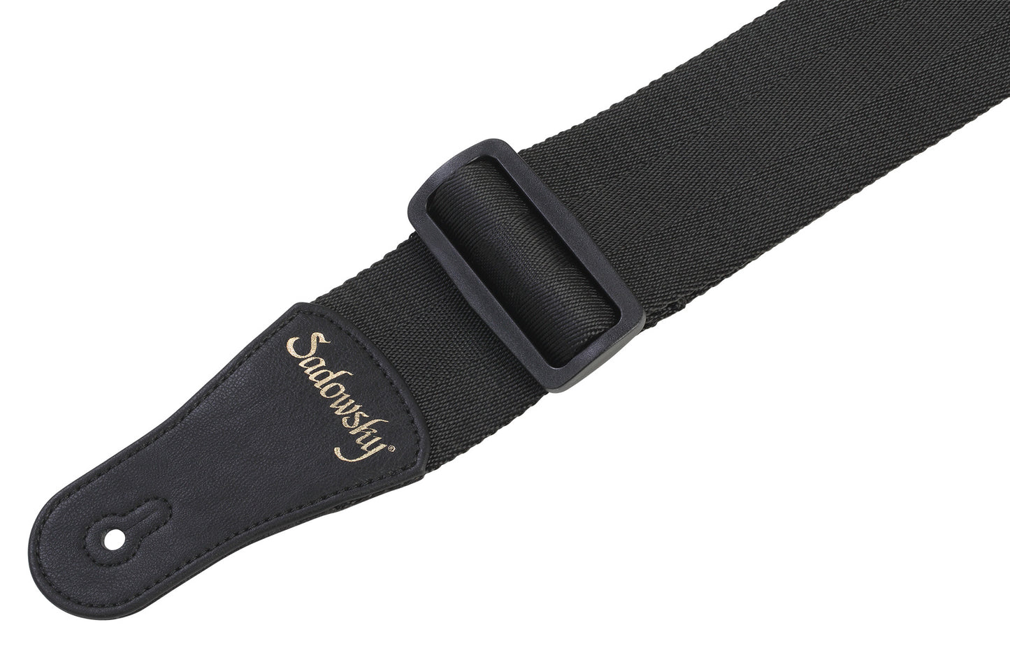 Warwick Sadowsky Nylon Bass Strap - Black w/ Gold Embossing - LS B S NYL BK G