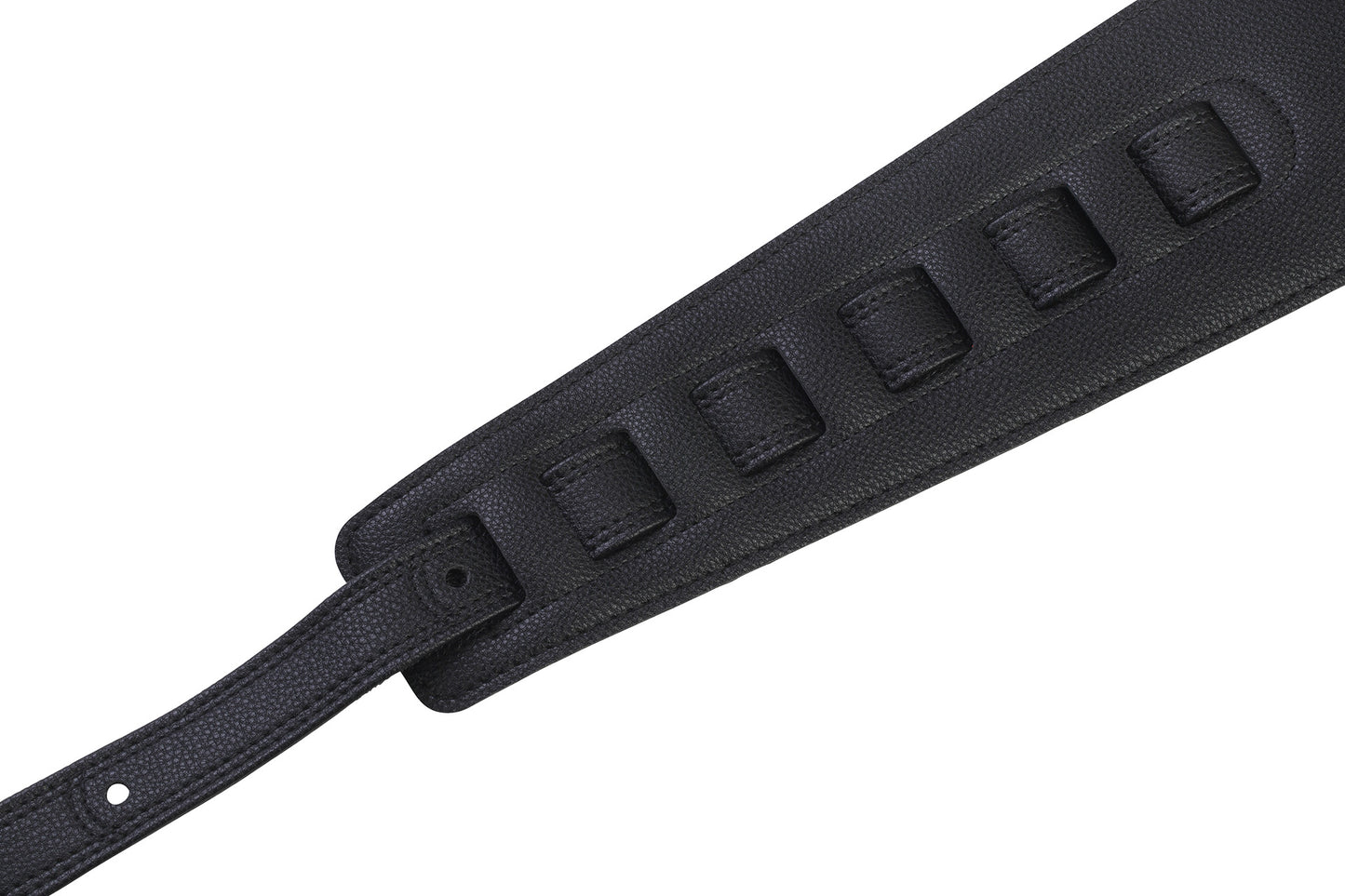 Warwick Sadowsky Synthetic Leather Bass Strap w/ Neoprene Padding - Black w/ Gold Embossing - LS B S SL 100 BK G