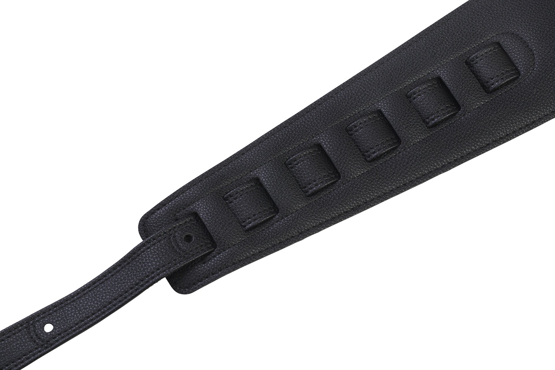 Warwick Sadowsky Synthetic Leather Bass Strap w/ Neoprene Padding - Black w/ Gold Embossing - LS B S SL 100 BK G