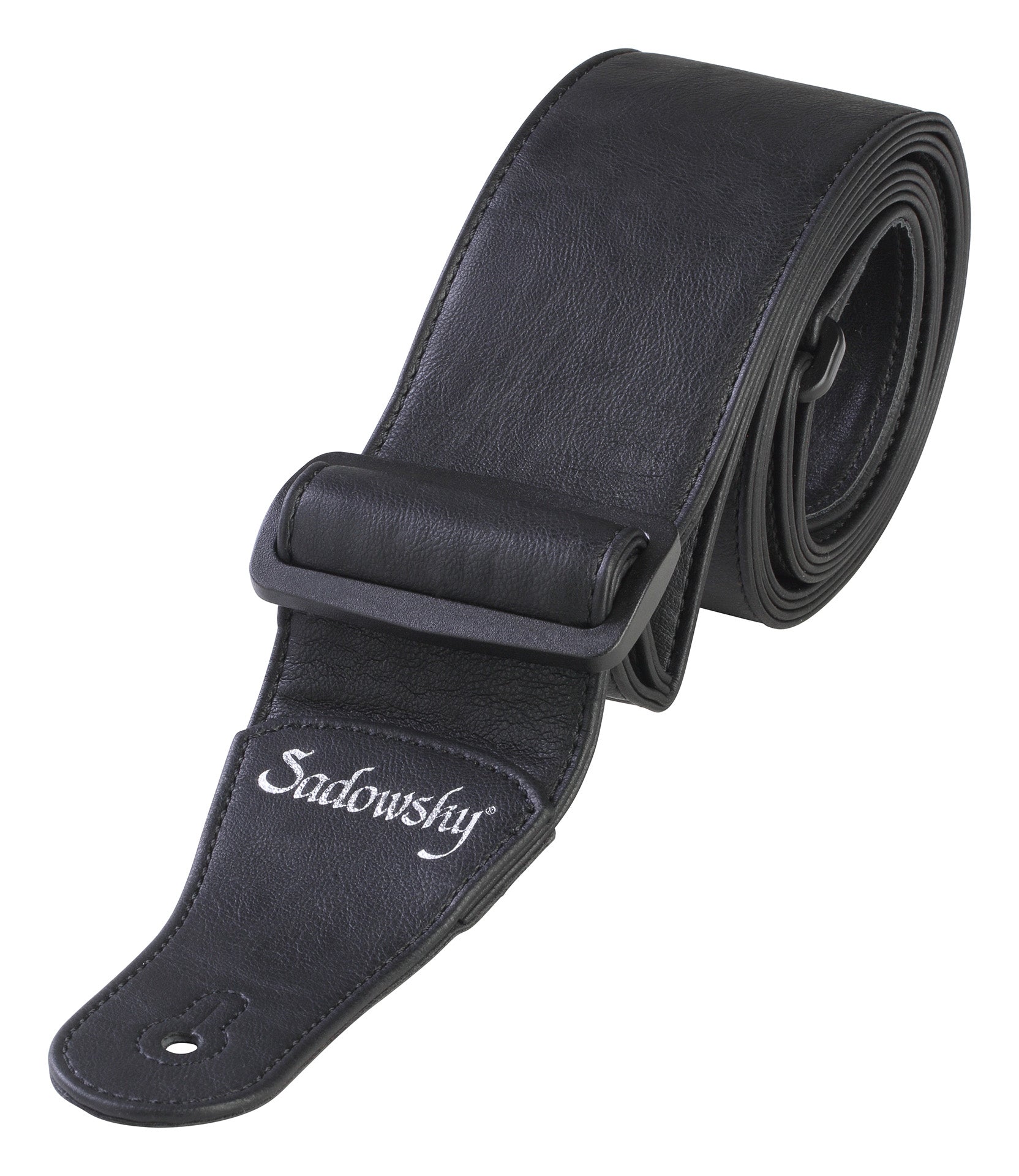 Warwick Sadowsky Synthetic Leather Bass Strap - Black w/ Tri-Glide Adjustment - LS B S SL 70 BK S