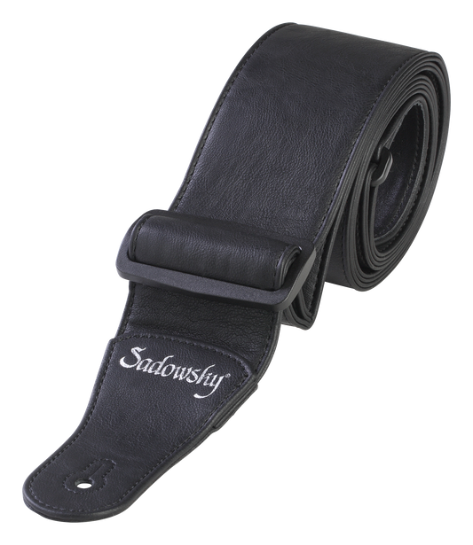 Warwick Sadowsky Synthetic Leather Bass Strap - Black w/ Tri-Glide Adjustment - LS B S SL 70 BK S