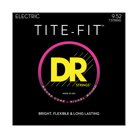 DR Strings DR TITE-FIT Nickel Plated Steel Electric Guitar String Set - 7-String 09-52 Light LT7-9