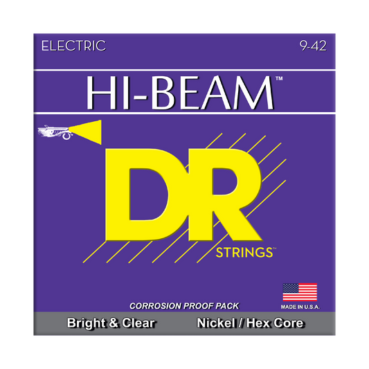 DR Strings DR HI-BEAM Electric Guitar String Set - 09-42 Light LTR-9