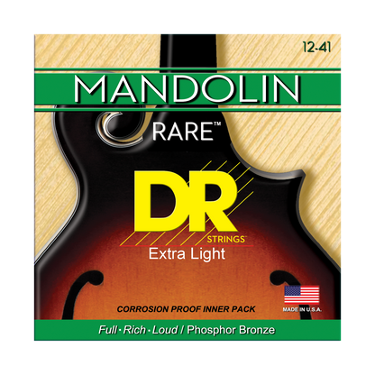 DR Strings DR RARE Phosphor Bronze Mandolin String Set - 12-41 Heavy MD-12