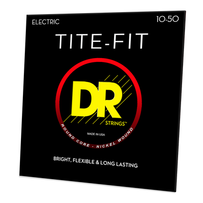 DR Strings DR TITE-FIT Nickel Plated Steel Electric Guitar String Set - 10-50 Medium-Heavy MH-10