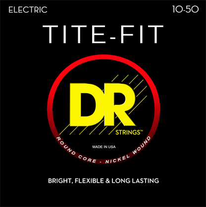 DR Strings DR TITE-FIT Nickel Plated Steel Electric Guitar String Set - 10-50 Medium-Heavy MH-10