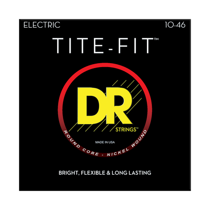 DR Strings DR TITE-FIT Nickel Plated Steel Electric Guitar String Set - 10-46 Medium MT-10