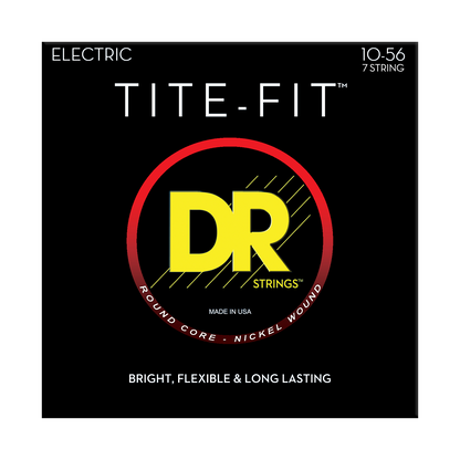 DR Strings DR TITE-FIT Nickel Plated Steel Electric Guitar String Set - 7-String 10-56 Medium MT7-10