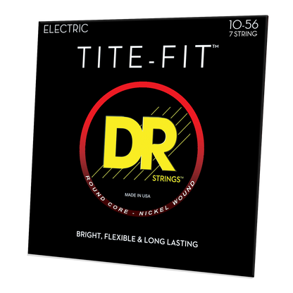 DR Strings DR TITE-FIT Nickel Plated Steel Electric Guitar String Set - 7-String 10-56 Medium MT7-10
