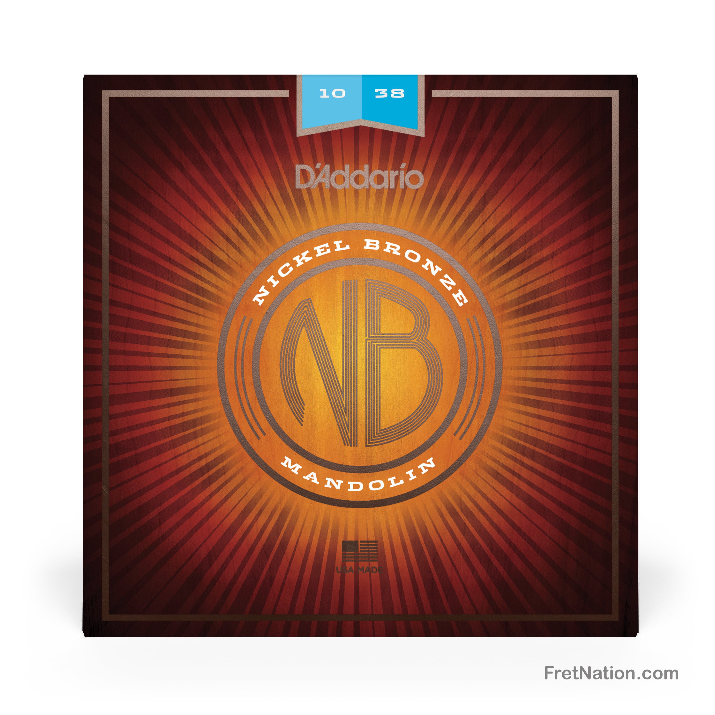 D'Addario D'Addario Nickel Bronze Mandolin String Set - 10-38 Light NBM1038