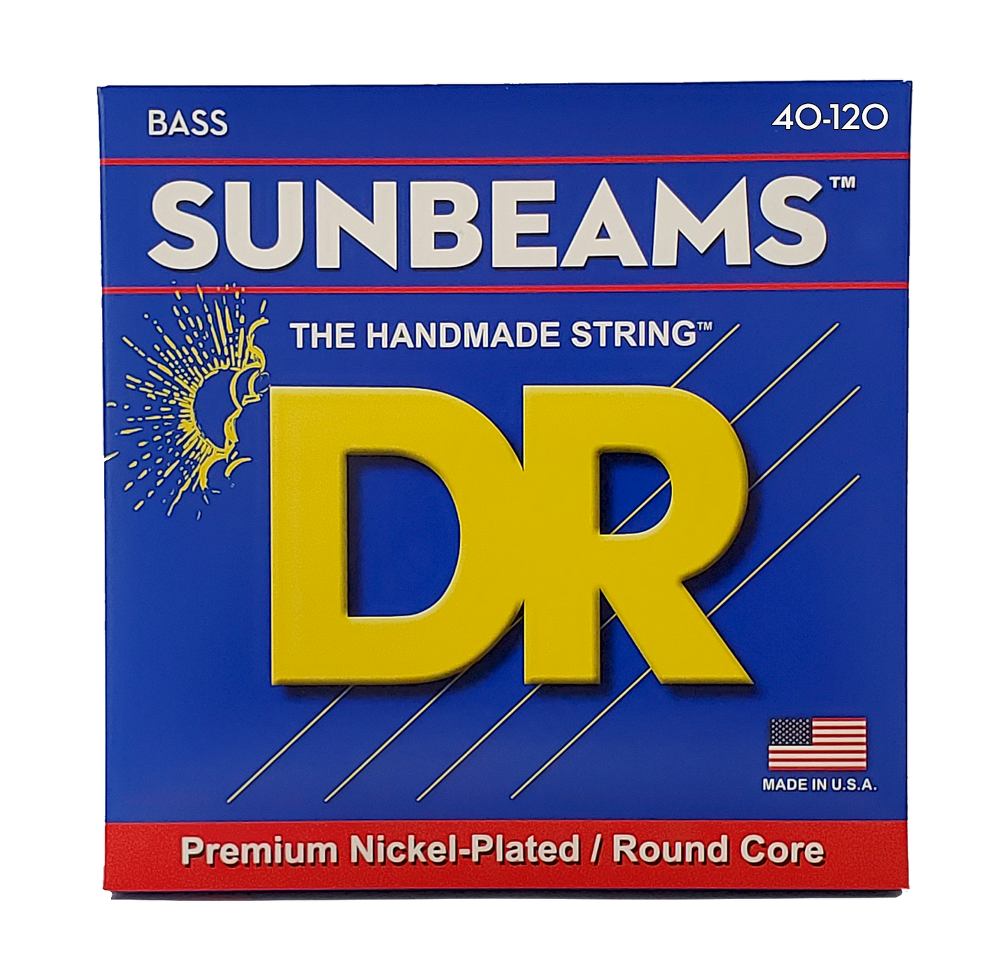 DR Strings DR Sunbeam Nickel Plated Steel Electric Bass Strings Long Scale Set - 5-String 40-120 Light NLR5-40
