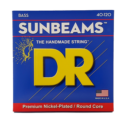 DR Strings DR Sunbeam Nickel Plated Steel Electric Bass Strings Long Scale Set - 5-String 40-120 Light NLR5-40