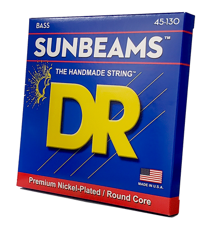 DR Strings DR Sunbeam Nickel Plated Steel Electric Bass Strings Long Scale Set - 5-String 45-130 Medium NMR5-130