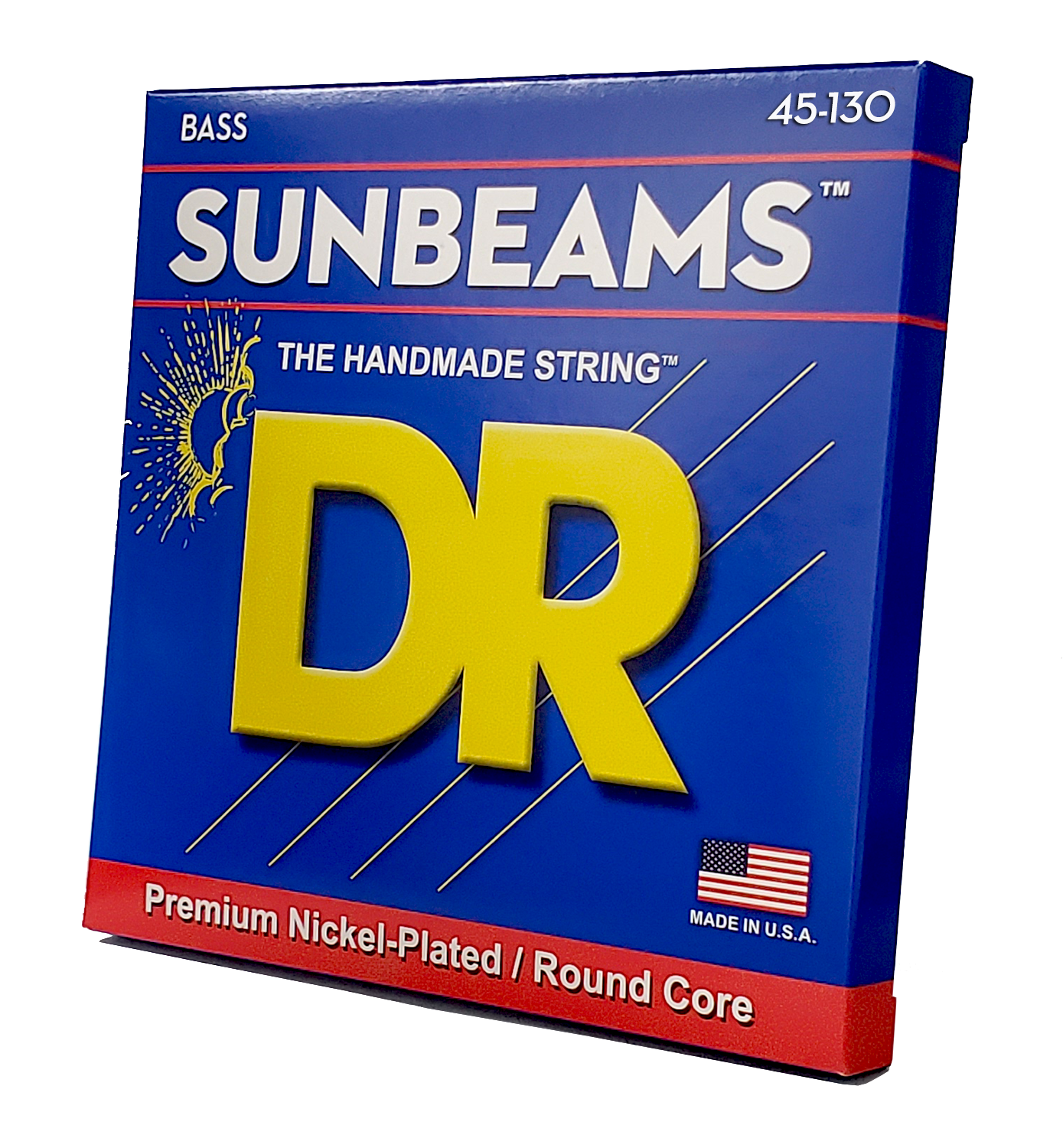 DR Strings DR Sunbeam Nickel Plated Steel Electric Bass Strings Long Scale Set - 5-String 45-130 Medium NMR5-130