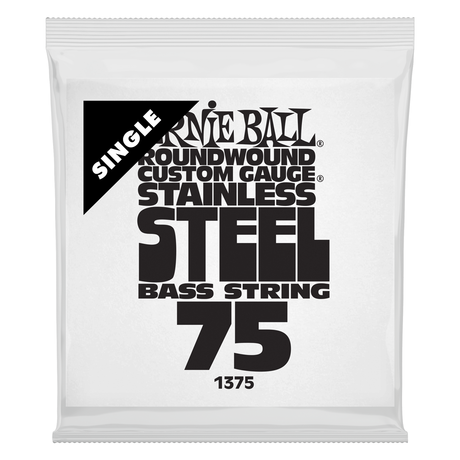 Ernie Ball Ernie Ball Stainless Steel Round Wound Single Bass String .075 P01375
