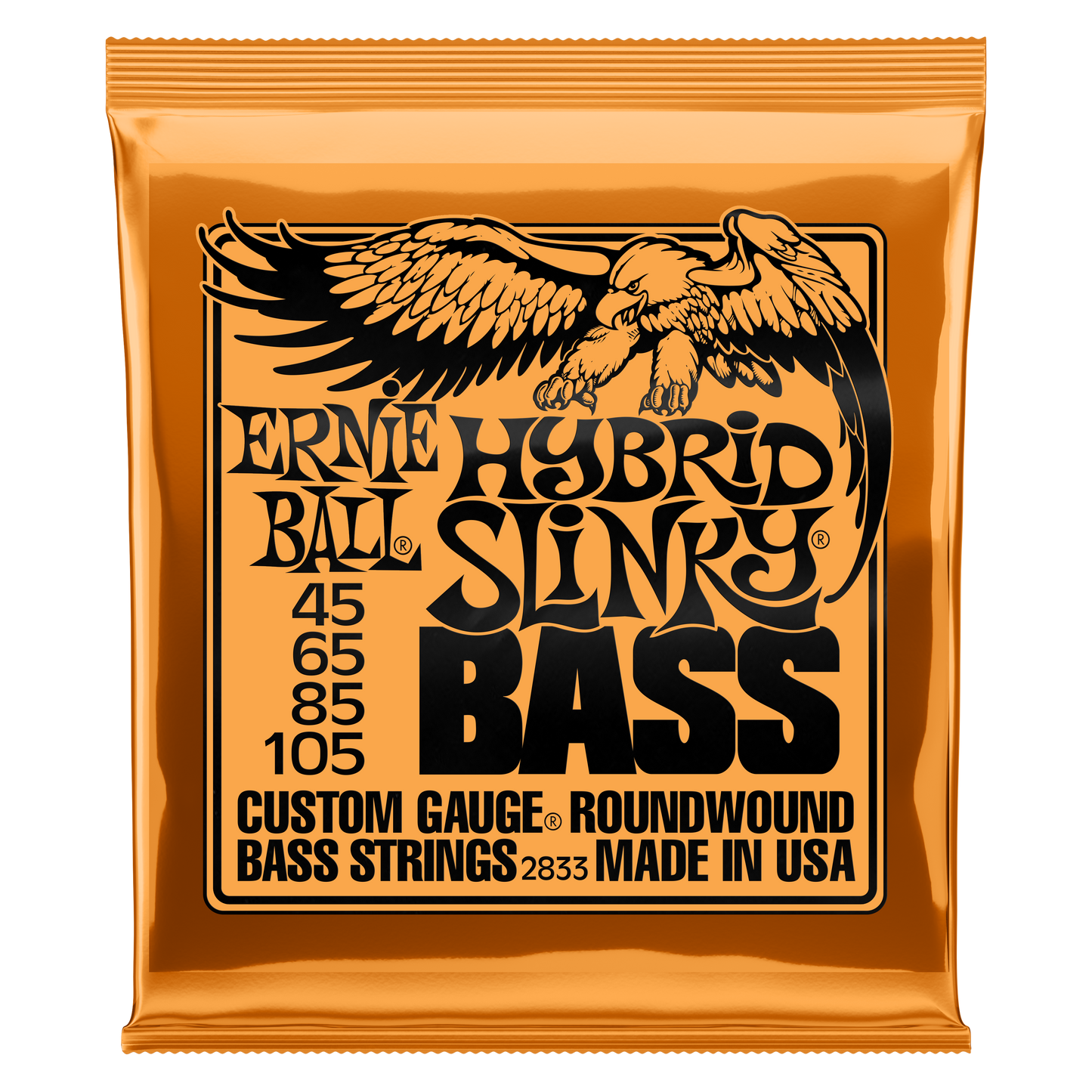 Ernie Ball Ernie Ball Slinky Nickel Wound Bass Strings Long Scale - 4-String 45-105 Hybrid Slinky 2833