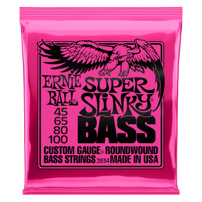 Ernie Ball Ernie Ball Slinky Nickel Wound Bass Strings Long Scale - 4-String 45-100 Super Slinky 2834