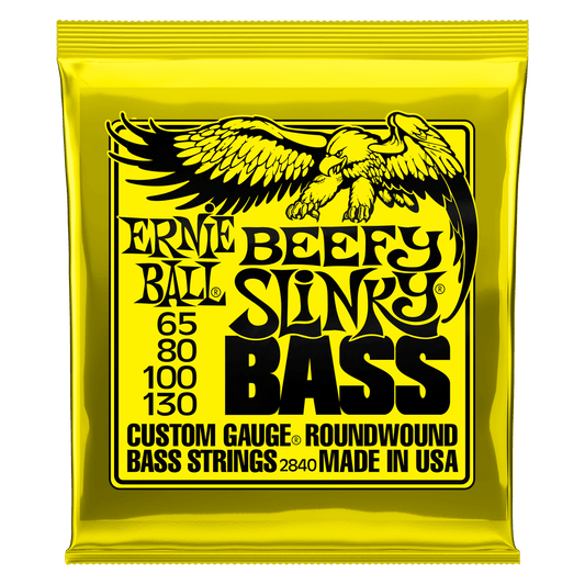 Ernie Ball Ernie Ball Slinky Nickel Wound Bass Strings Long Scale - 4-String 65-130 BEAD Beefy Slinky 2840