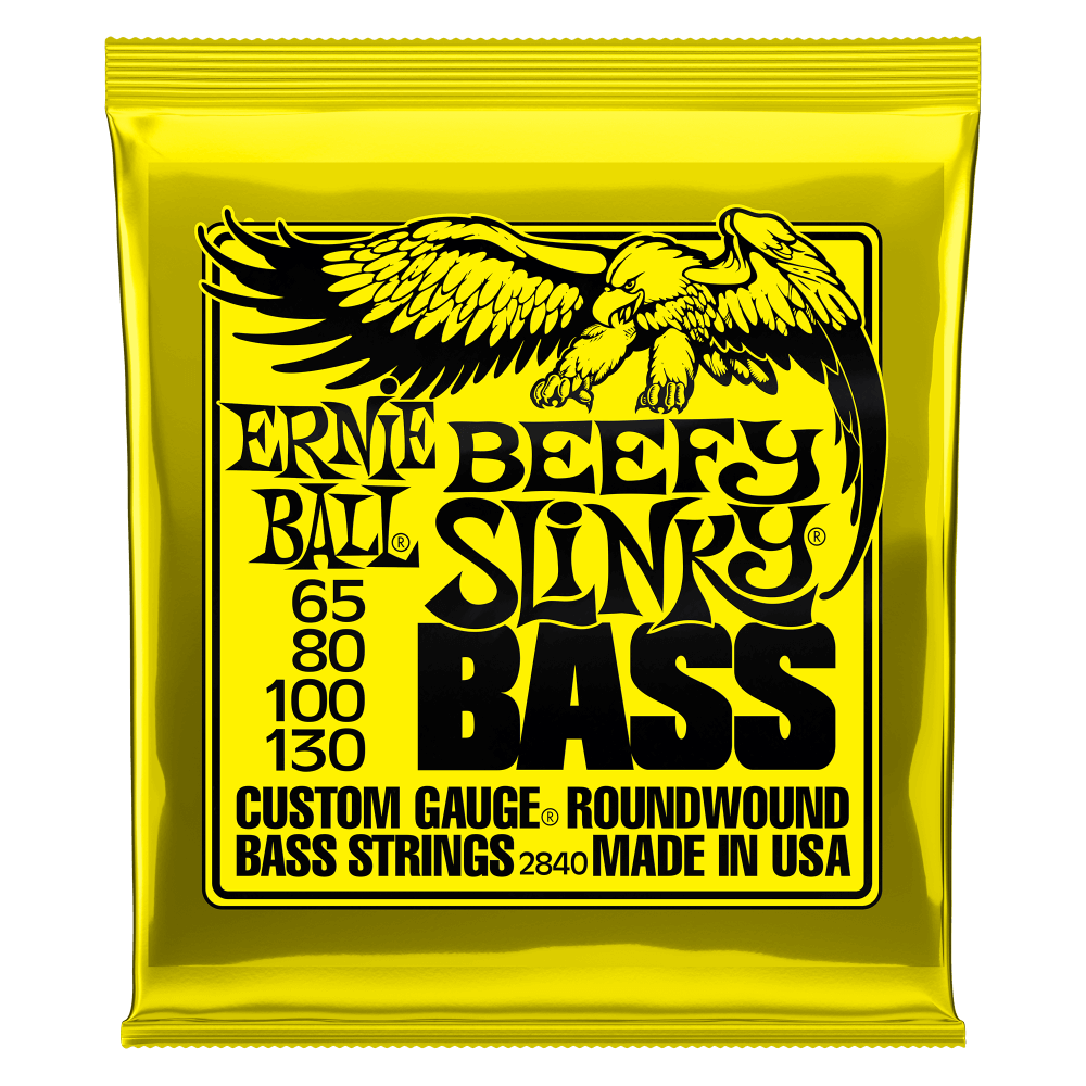 Ernie Ball Ernie Ball Slinky Nickel Wound Bass Strings Long Scale - 4-String 65-130 BEAD Beefy Slinky 2840