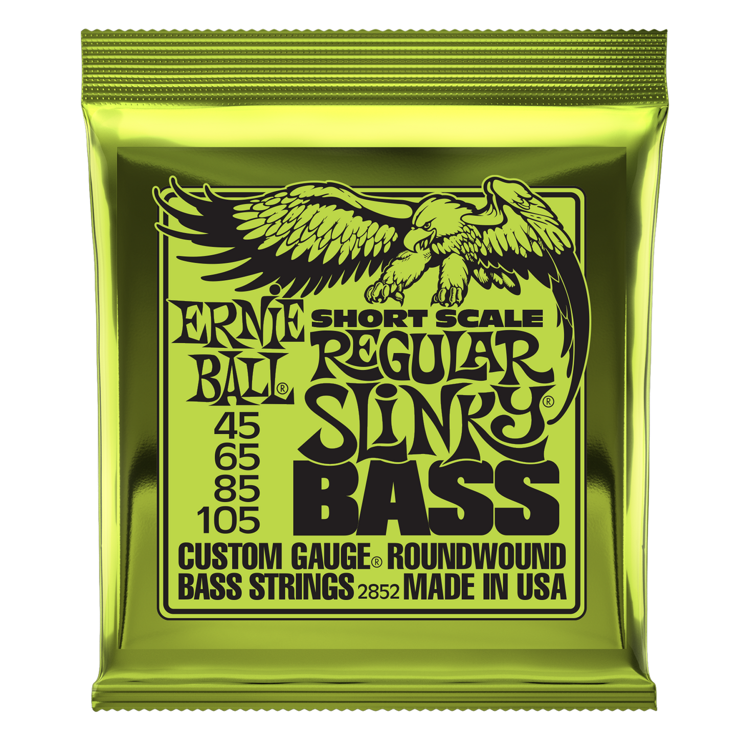 Ernie Ball Ernie Ball Slinky Nickel Wound Bass Strings Short Scale - 4-String 45-105 Regular Slinky 2852