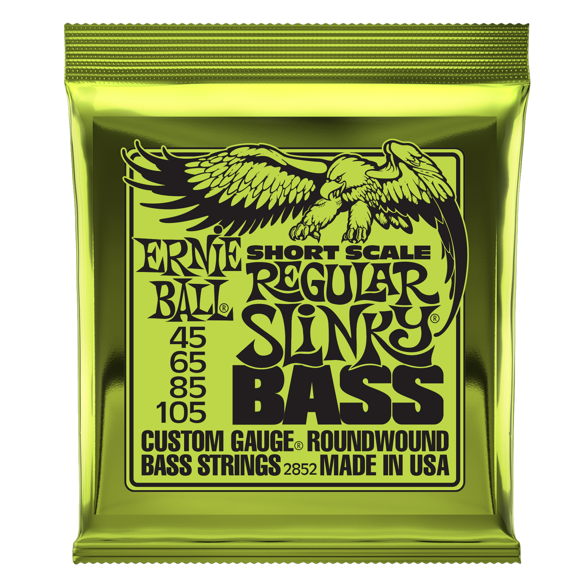 Ernie Ball Ernie Ball Slinky Nickel Wound Bass Strings Short Scale - 4-String 45-105 Regular Slinky 2852