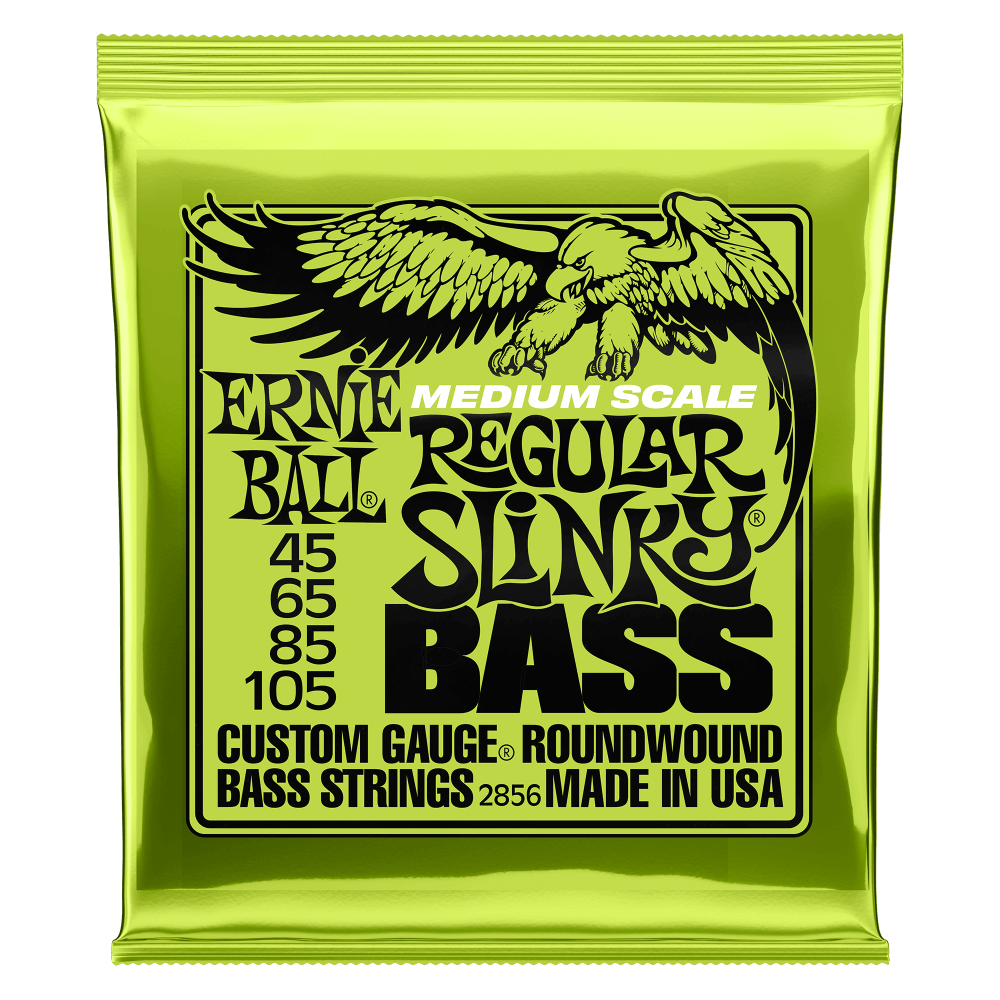 Ernie Ball Ernie Ball Slinky Nickel Wound Bass Strings Medium Scale - 4-String 45-105 Regular Slinky 2856