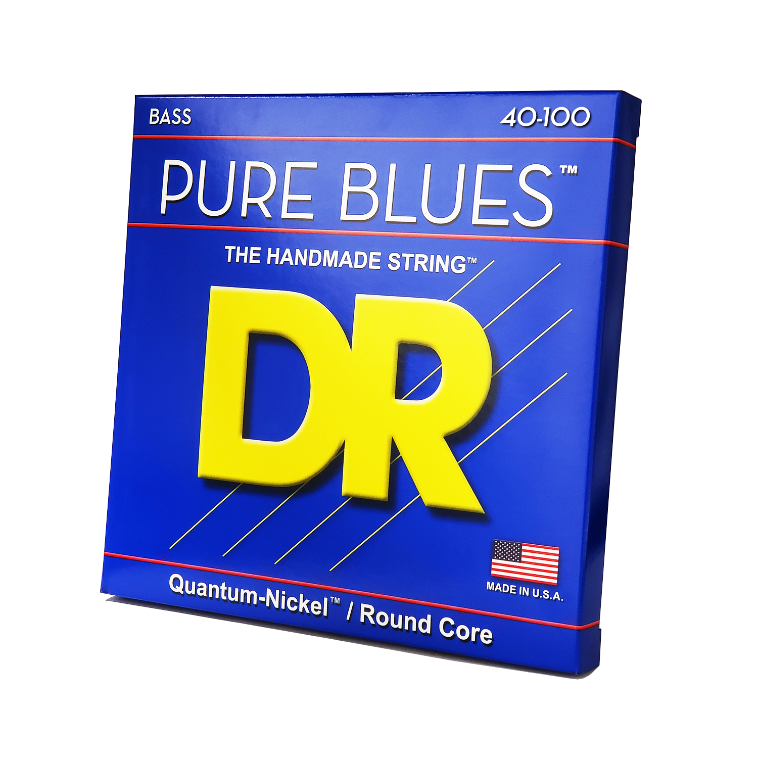 DR Strings DR Pure Blues Quantum-Nickel Electric Bass Strings Long Scale Set - 4-String 40-100 Light PB-40