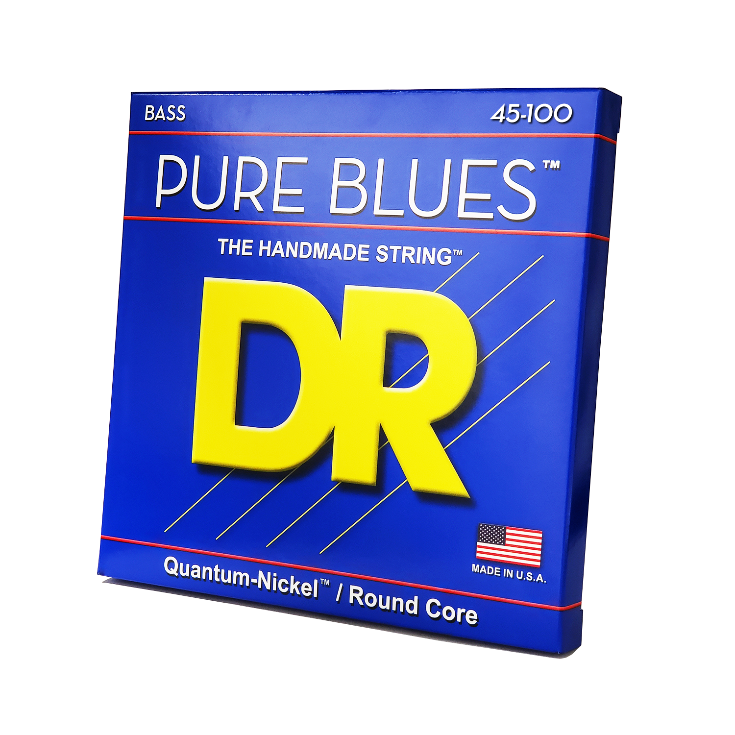 DR Strings DR Pure Blues Quantum-Nickel Electric Bass Strings Long Scale Set - 4-String 45-100 Medium-Light PB-45/100