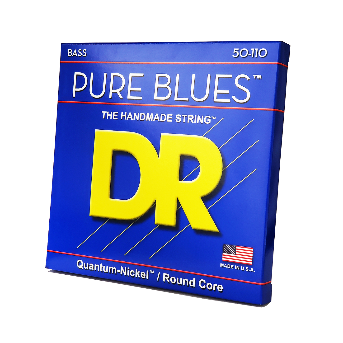 DR Strings DR Pure Blues Quantum-Nickel Electric Bass Strings Long Scale Set - 4-String 50-110 Heavy PB-50