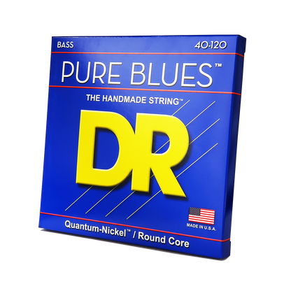 DR Strings DR Pure Blues Quantum-Nickel Electric Bass Strings Long Scale Set - 5-String 40-120 Light PB5-40