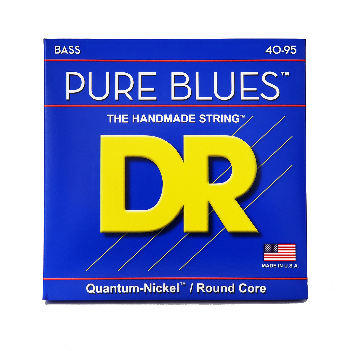 DR Strings DR Pure Blues Quantum-Nickel Electric Bass Strings Long Scale Set - 4-String 40-095 Victor Wooten Signature PBVW-40