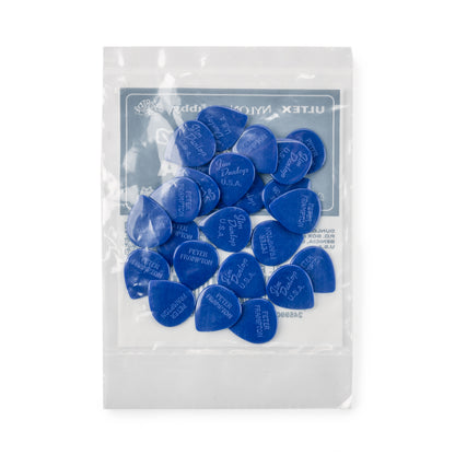 Jim Dunlop DUNLOP PETER FRAMPTON VINTAGE JAZZ 2.08mm TEARDROP GUITAR PICK BLUE REFILL BAG 24-PACK - PF599RBL