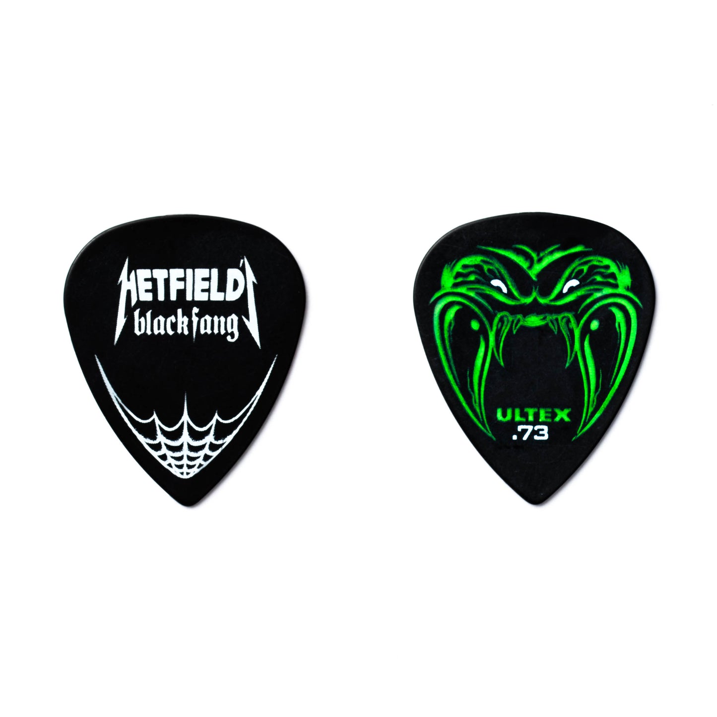 Jim Dunlop DUNLOP HETFIELD'S BLACK FANG .73mm PICK TIN GUITAR PICK REFILL BOX - PH112T73