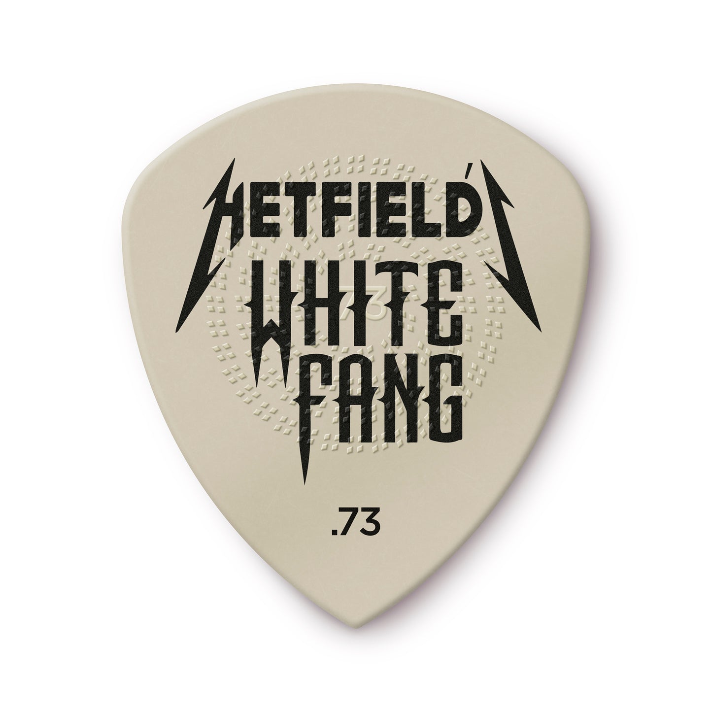 Jim Dunlop DUNLOP HETFIELD'S WHITE FANG .73mm PICK TIN GUITAR PICK REFILL BOX - PH122T073