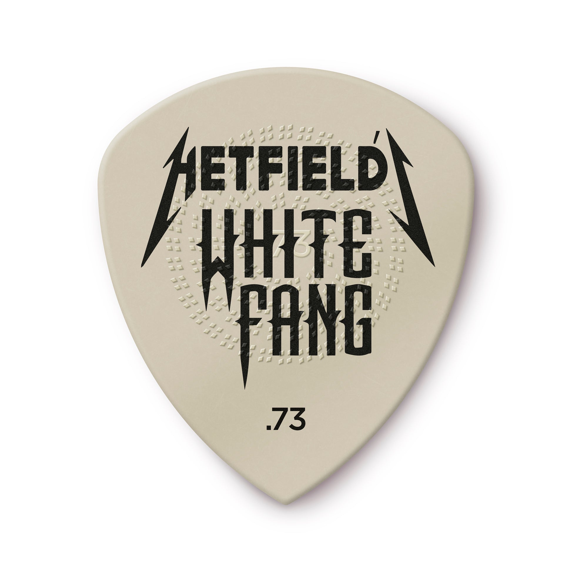 Jim Dunlop DUNLOP HETFIELD'S WHITE FANG .73mm PICK TIN GUITAR PICK REFILL BOX - PH122T073