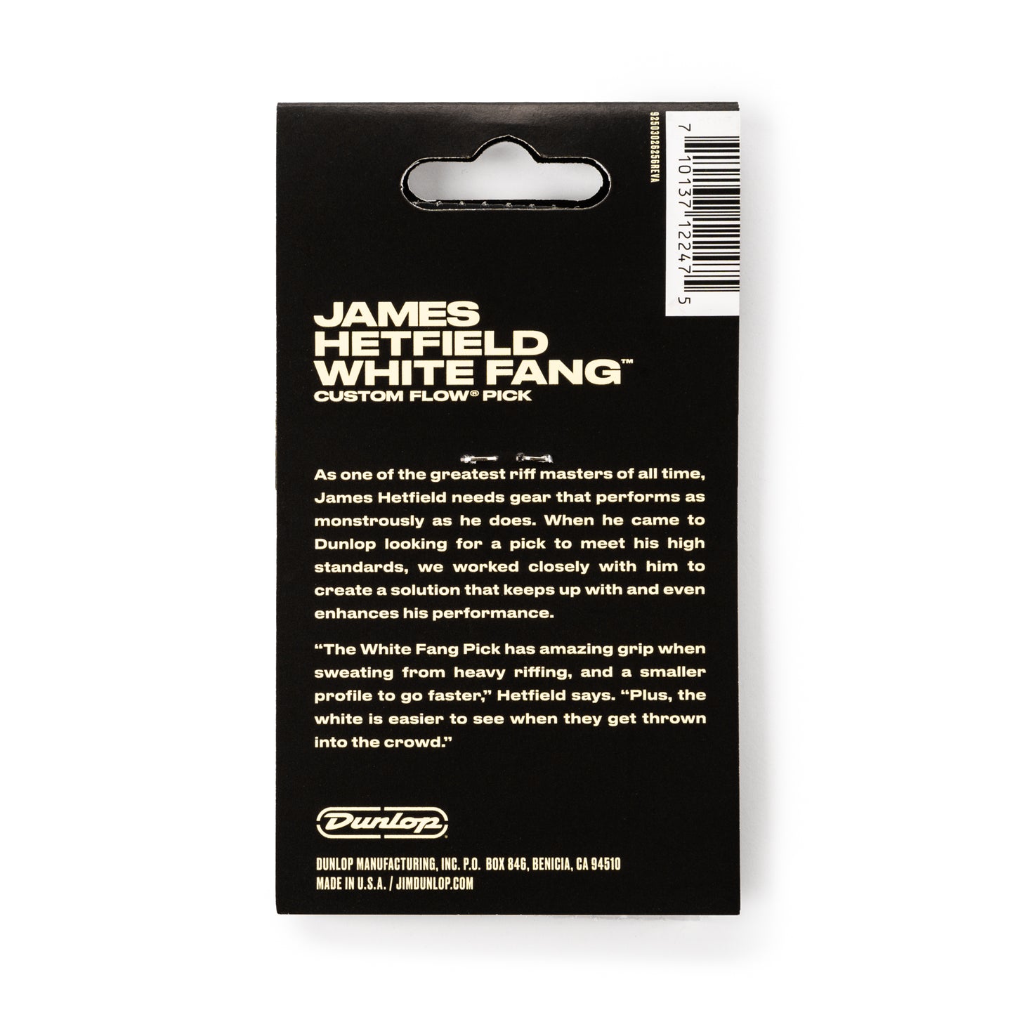 Jim Dunlop DUNLOP HETFIELD'S WHITE FANG .73mm CUSTOM FLOW GUITAR PICK PLAYER'S PACK 06-PACK - PH122P073
