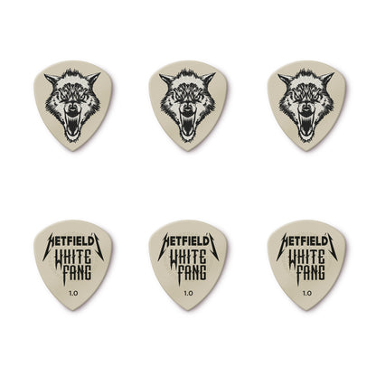 Jim Dunlop DUNLOP HETFIELD'S WHITE FANG 1.0mm PICK TIN GUITAR PICK REFILL BOX - PH122T100