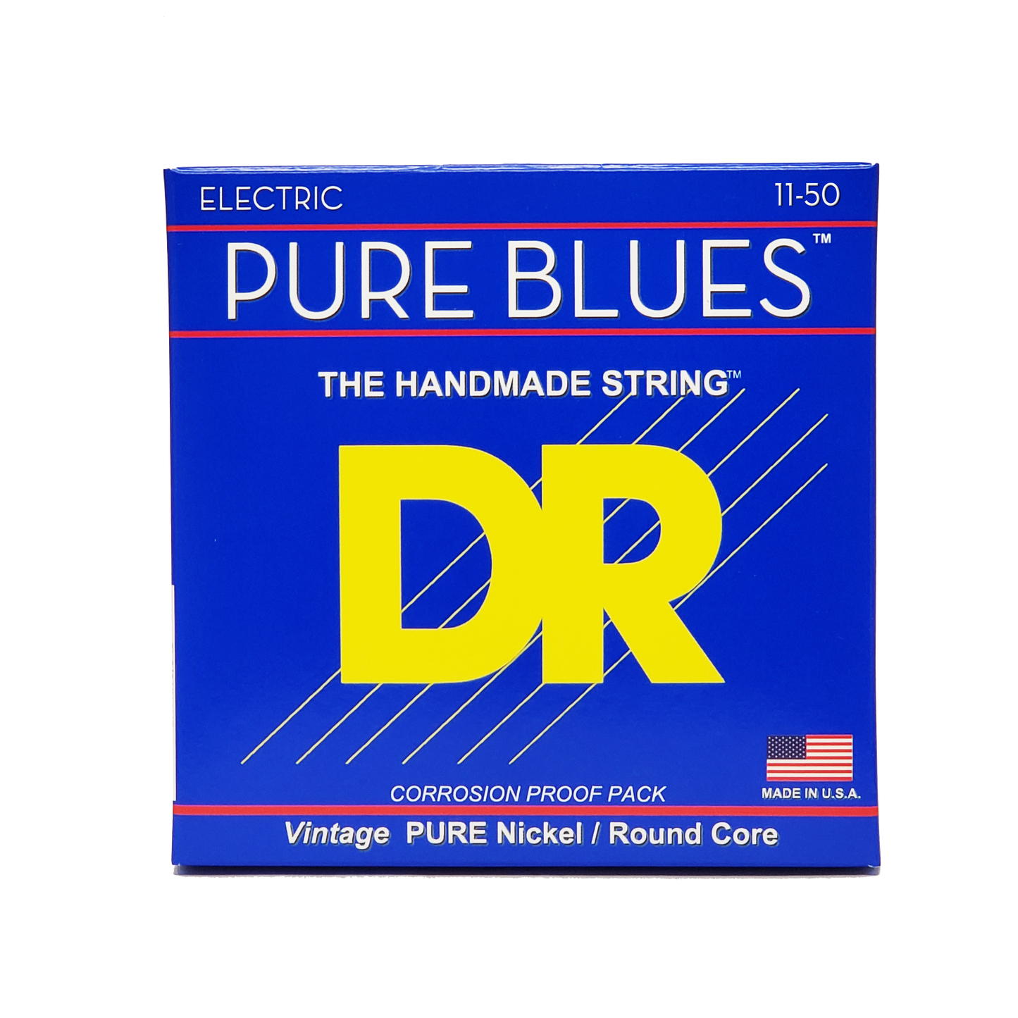 DR Strings DR Pure Blues Pure Nickel Electric Guitar String Set - 11-50 Heavy PHR-11