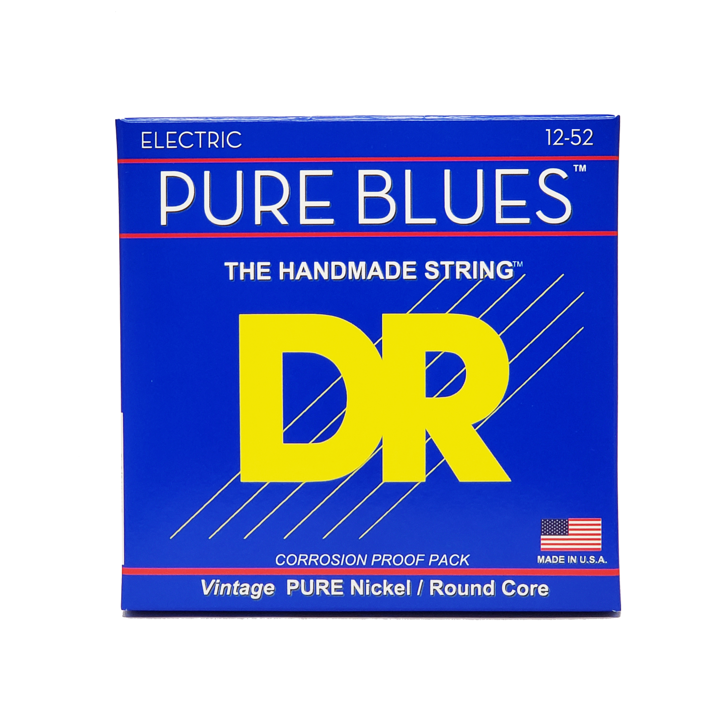 DR Strings DR Pure Blues Pure Nickel Electric Guitar String Set - 12-52 Jazz Wound 3rd PHR-12